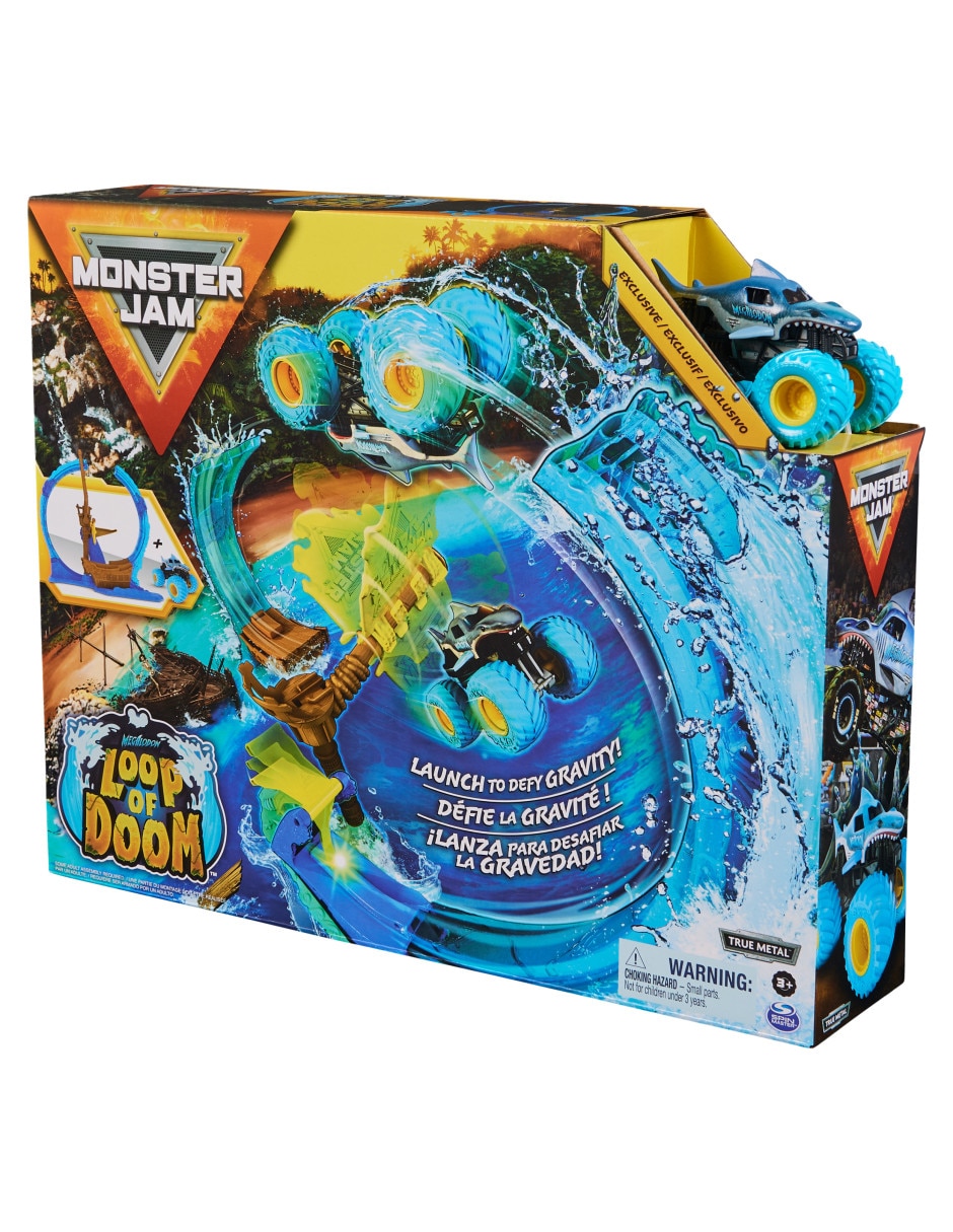 Set pista y automóviles Monster Jam 4