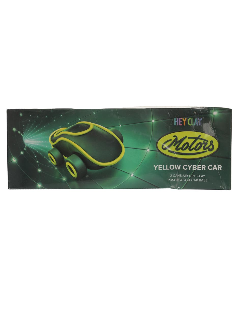 Set Arcilla Para Modelar Auto Futurista Amarillo
