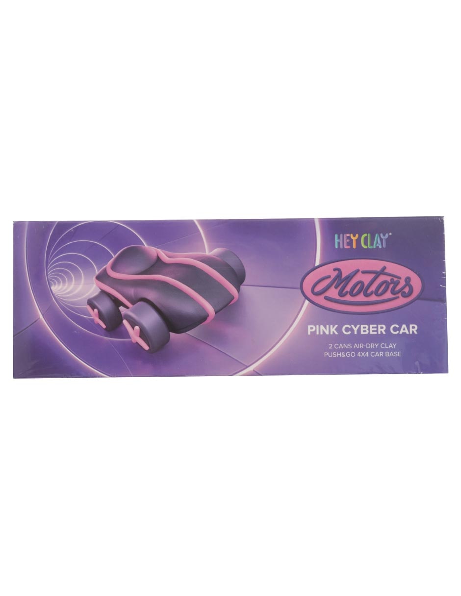 Set Arcilla Para Modelar Auto Futurista Rosa