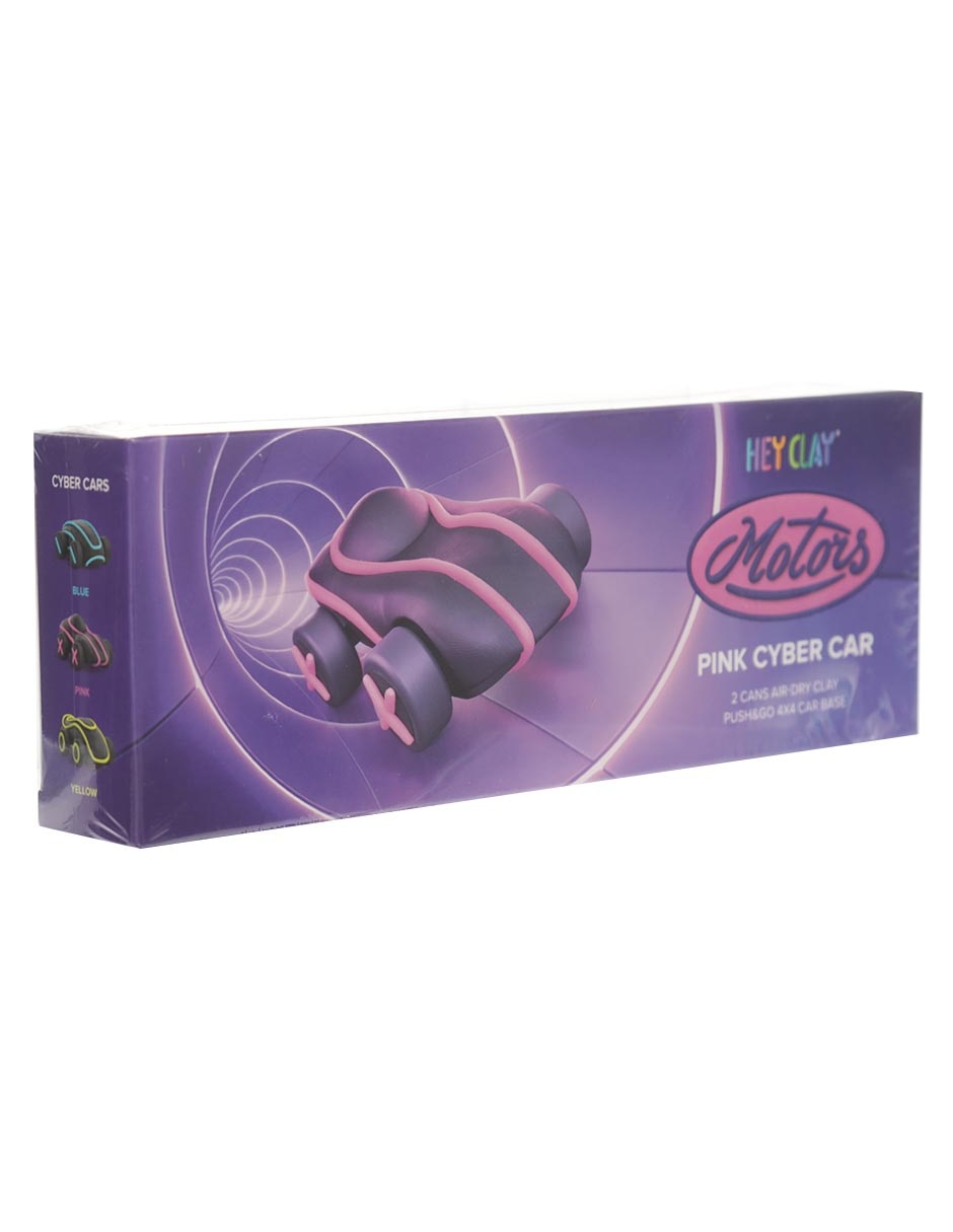 Set Arcilla Para Modelar Auto Futurista Rosa 2
