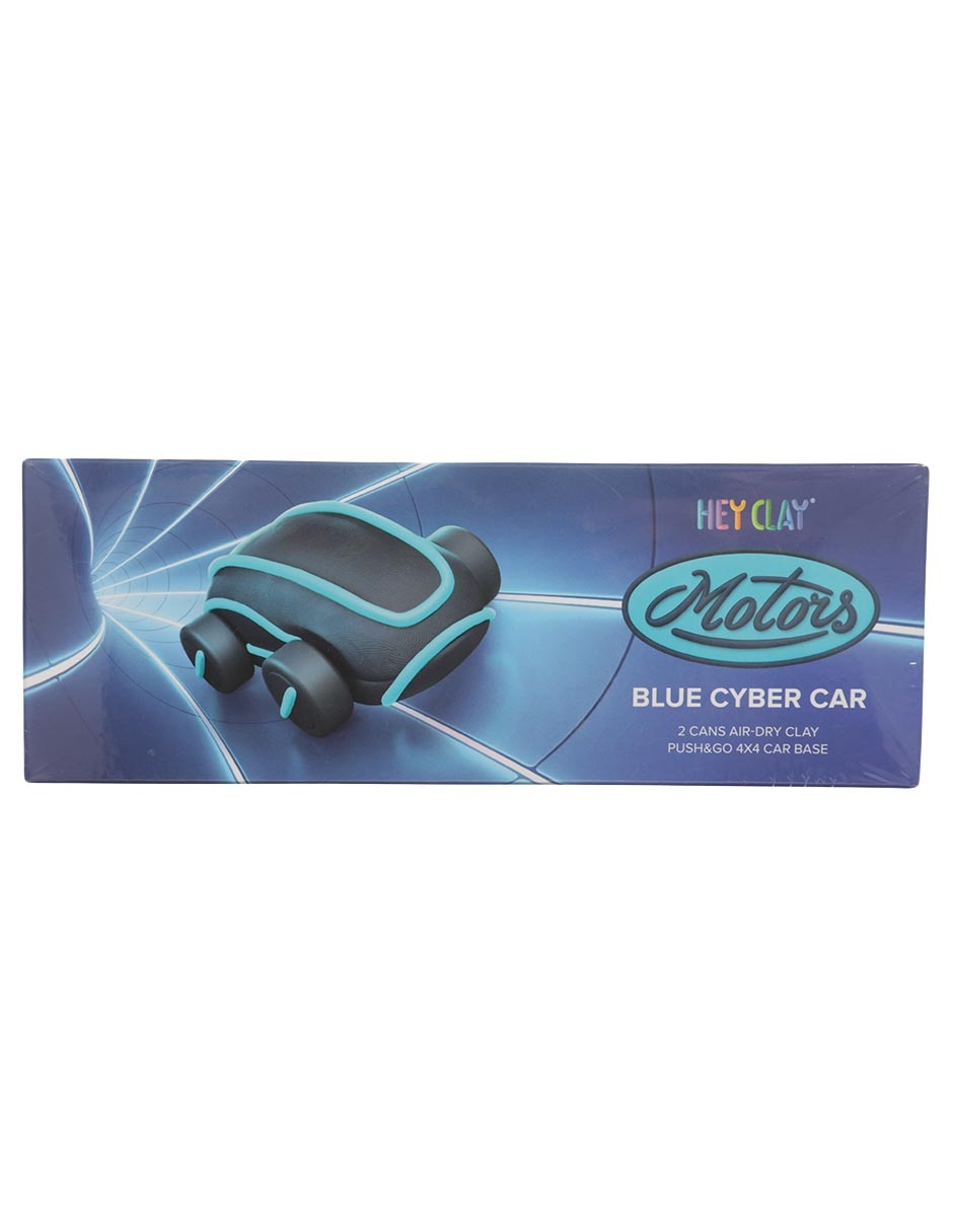 Set Arcilla Para Modelar Auto Futurista Azul