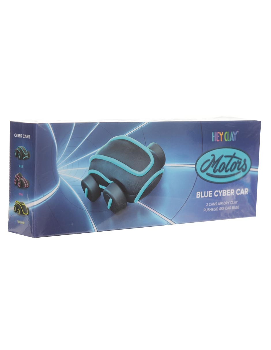 Set Arcilla Para Modelar Auto Futurista Azul 2