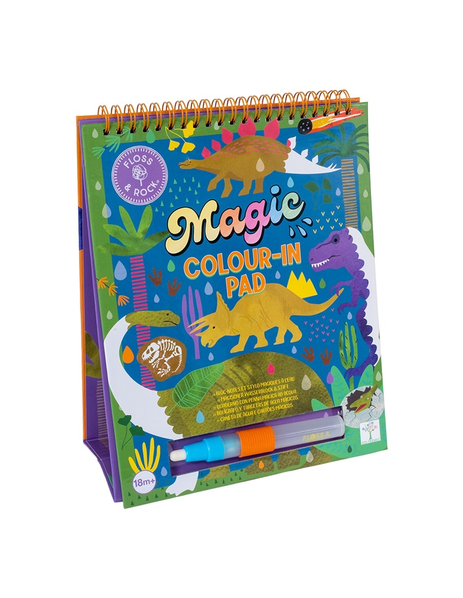 Libreta Mágica Reutilizable Pinta con Agua, Dinosaurios