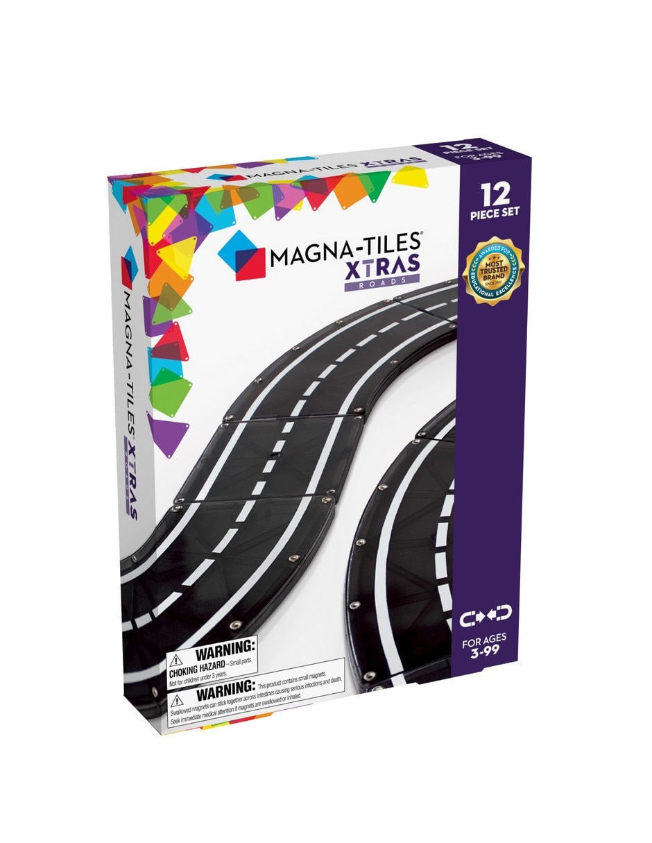 Trus Magnatiles Carreteras Extras 12 pzas 23812 Magnatiles In Motion