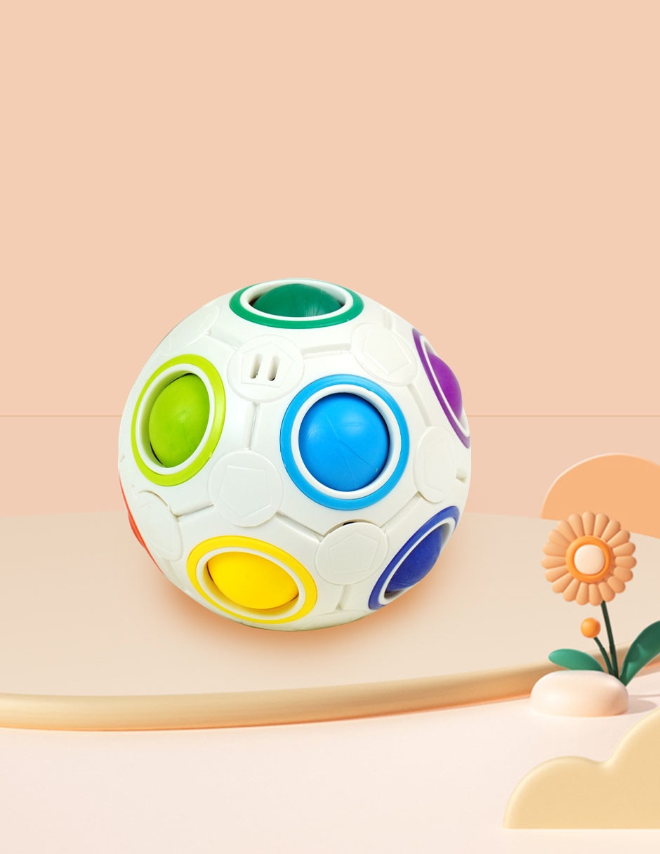 Rainbow Ball Cube juego destreza unisex