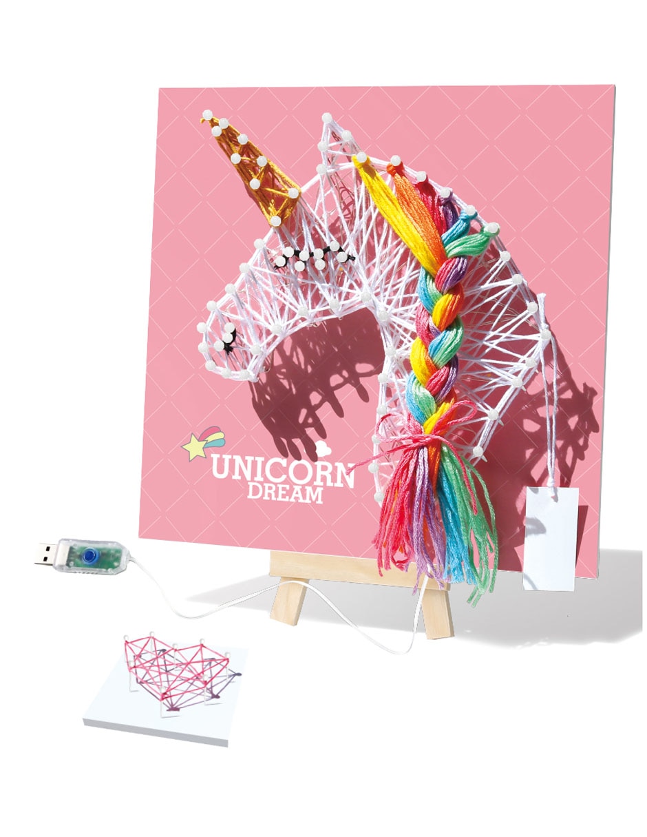 Set de tejido unicornio