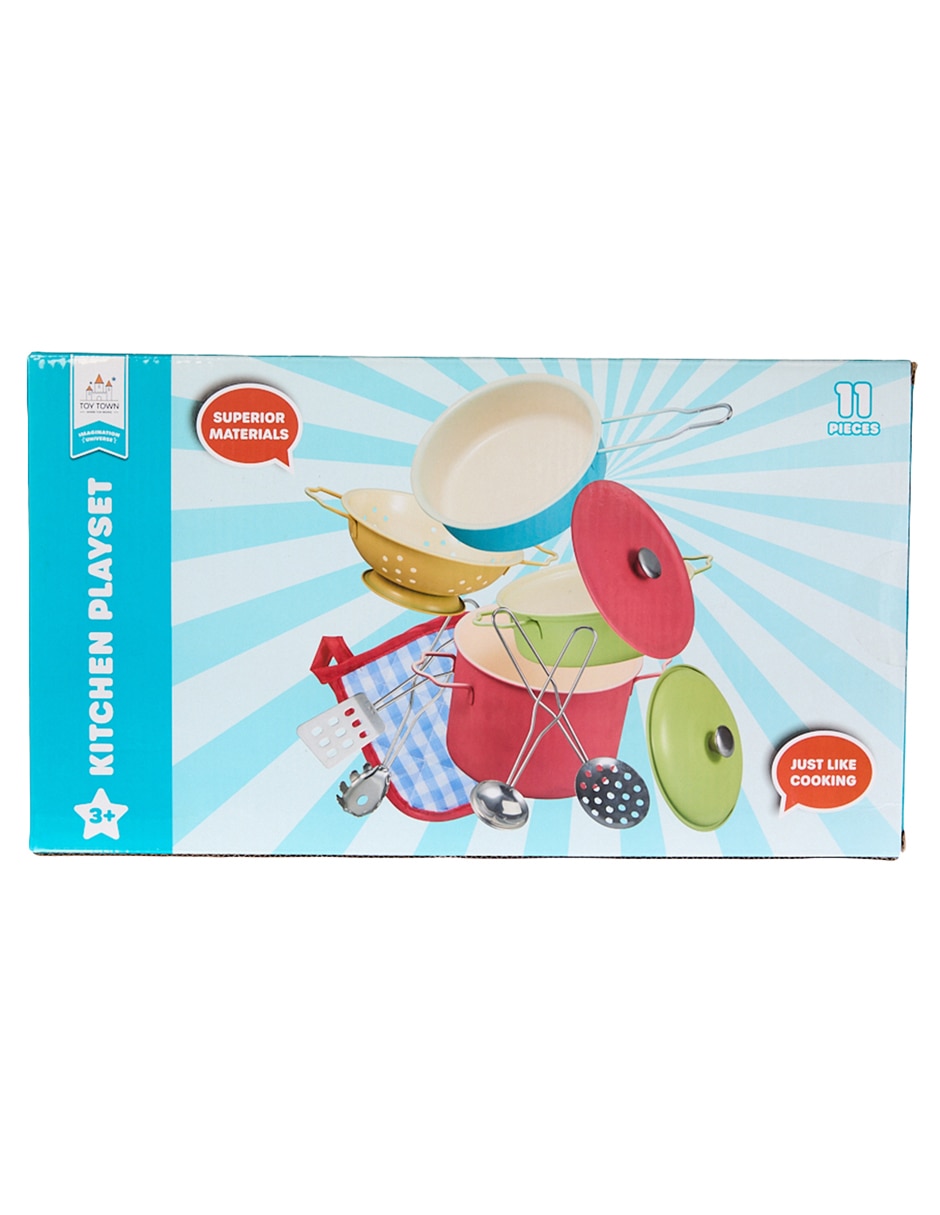 Set de batería de cocina juego de rol para niños 4