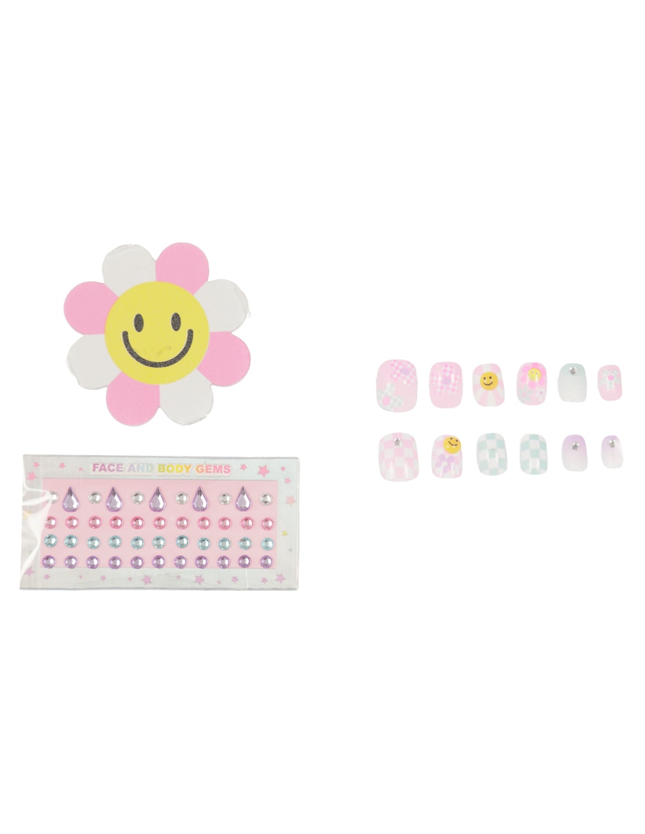 Set uñas postizas juguete Flor Groovy 2