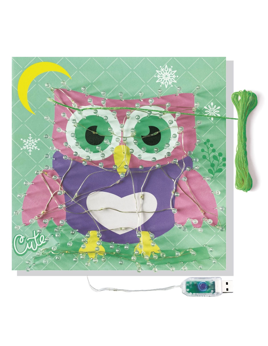 Kit de arte con hilos Owl Knitting 2