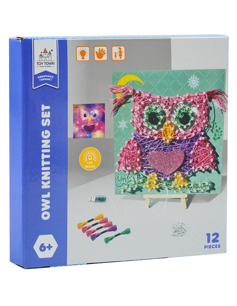 Kit de arte con hilos Owl Knitting 5