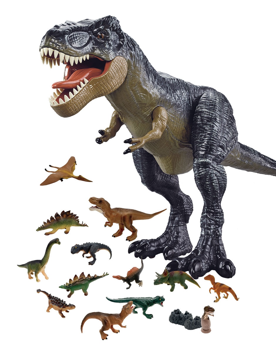 Figura de acción articulada Dinosaurs collectors con movimiento, luz y sonido