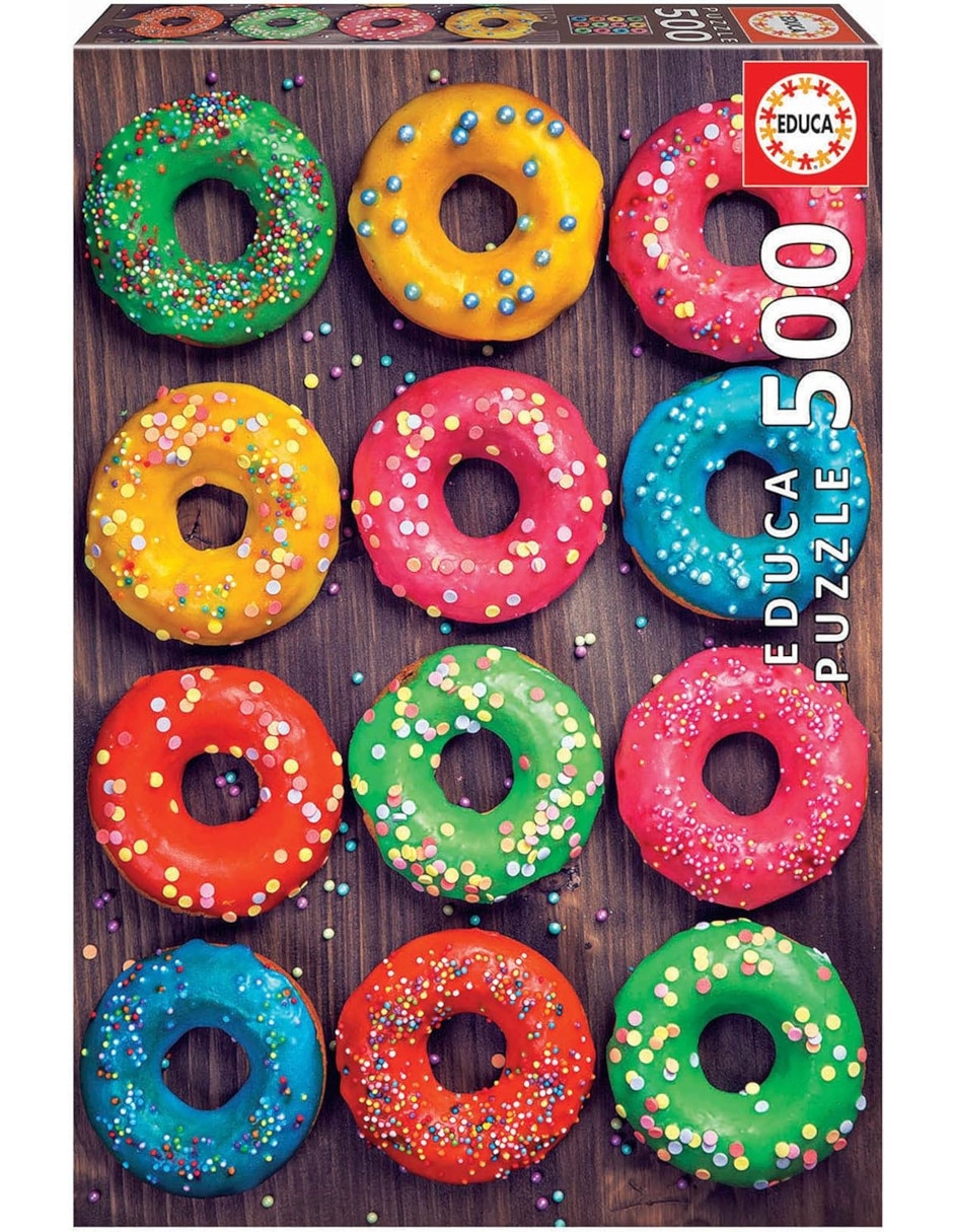 Rompecabezas Donas de Colores 500 piezas Rompecabezas Donas de Colores 500 piezas