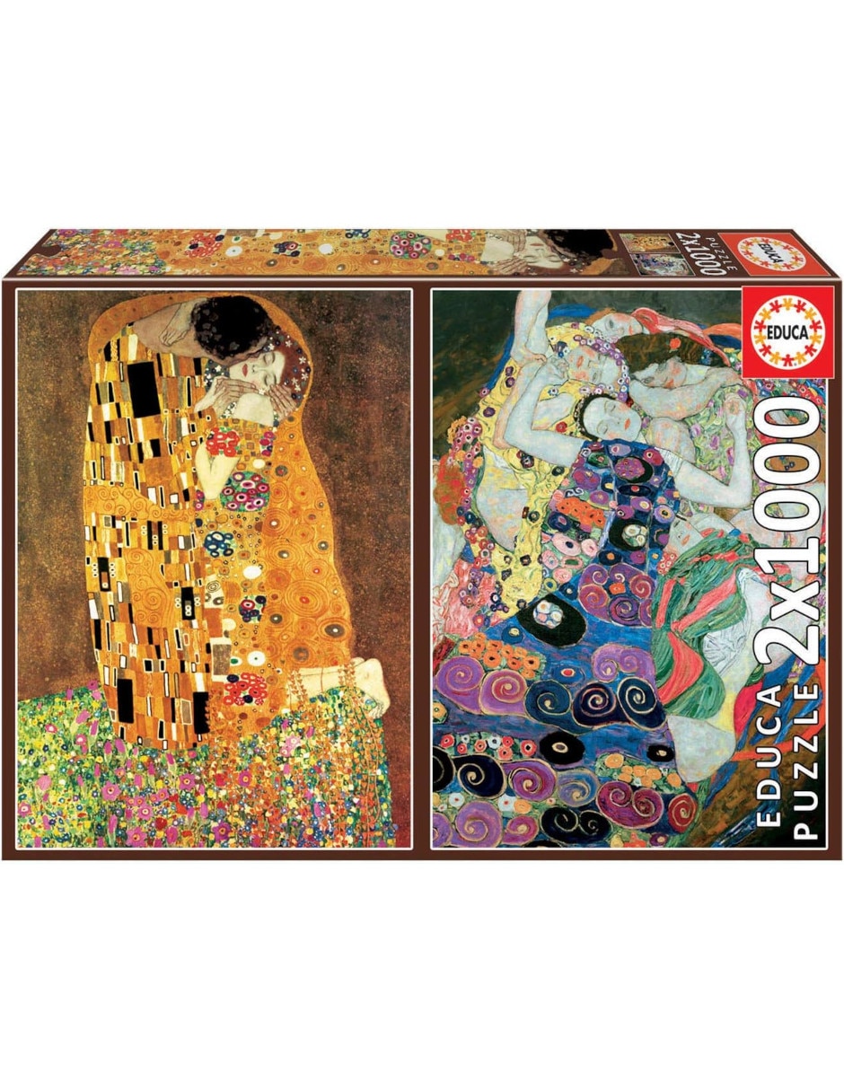 Rompecabezas Gustav Klimt, El Beso y la Virgen 1000 piezas Rompecabezas Gustav Klimt, El Beso y la Virgen 1000 piezas