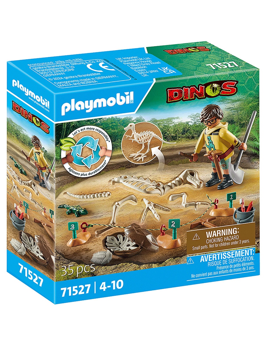 Excavación arqueológica con esqueleto de dinosaurio 71527 Dinos 3