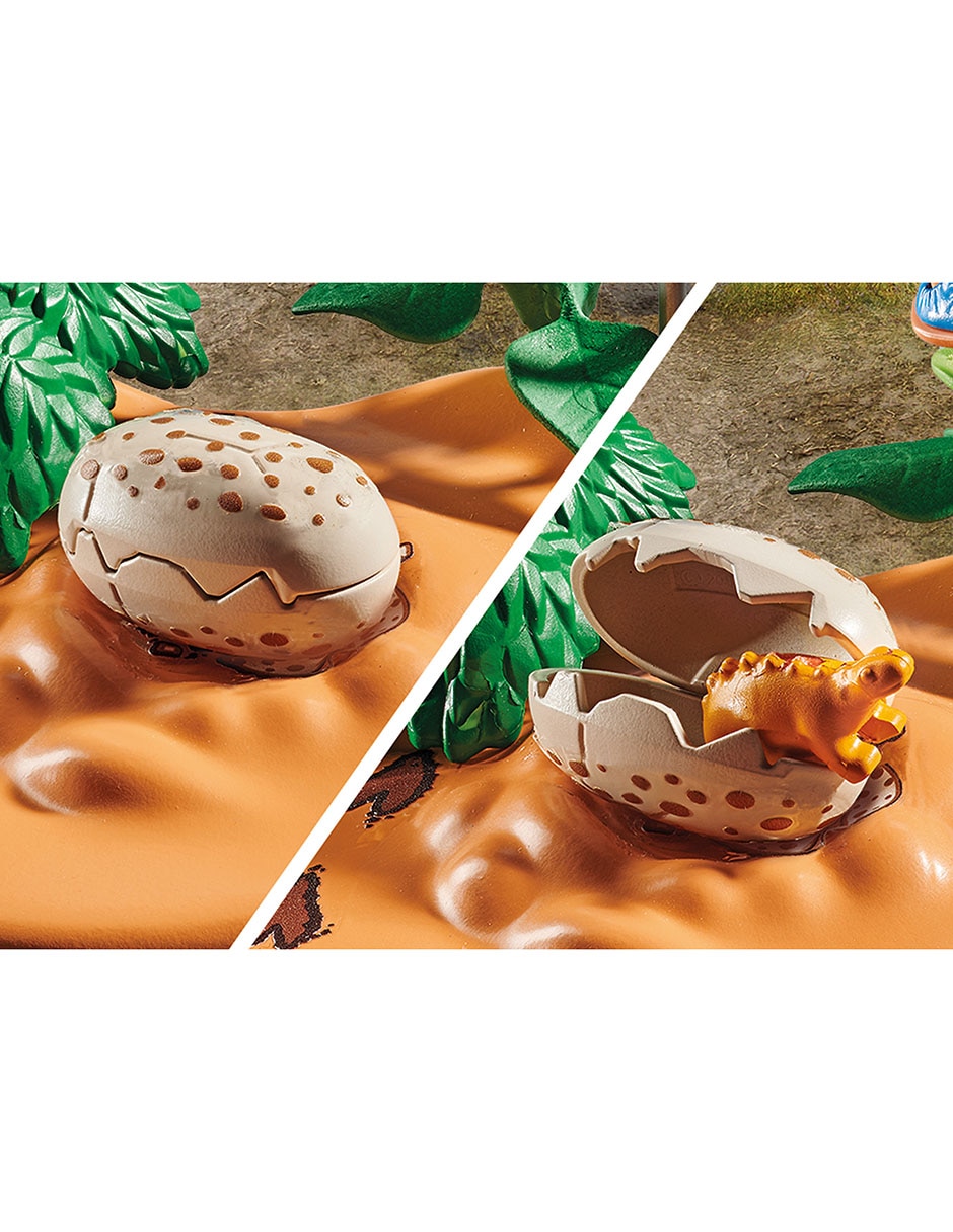 Nido de estegosaurio con ladrón de huevos 71526 Dinos 2