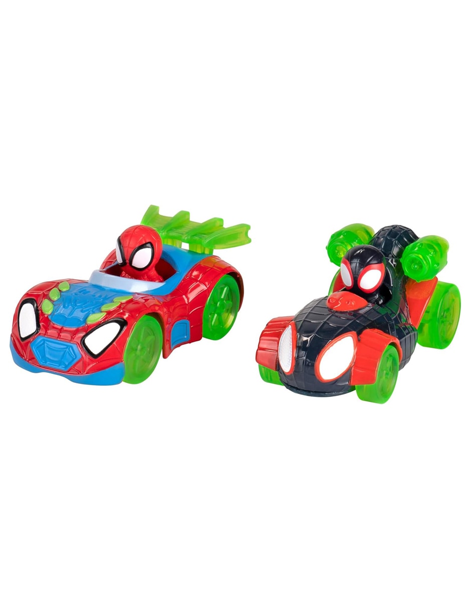 Set pista y automóviles mega jump Spidey and his Amazing Friends 3