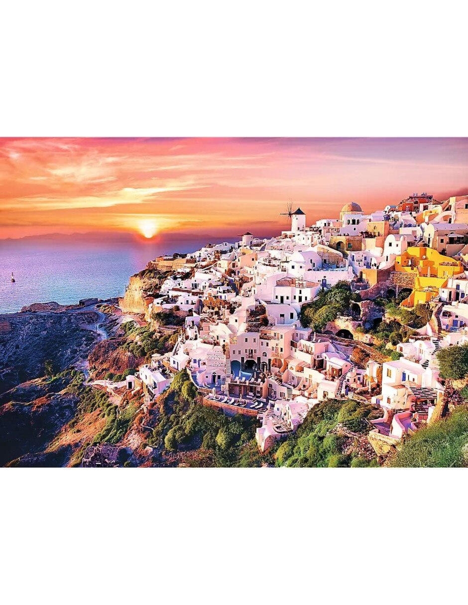 Rompecabezas Santorini atardecer 1000 piezas 2