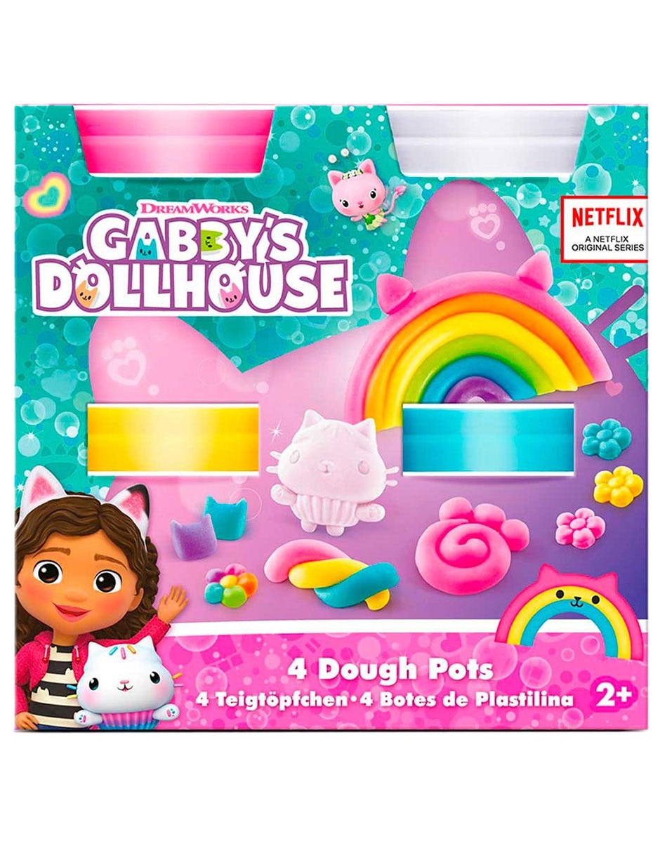 Cefa Toys - Set De Bolas De Nieve De La Casa De Muñecas De Gabby, Incluye 2 Cúpulas, Bases, Arcilla Y Purpurina, Para Crear Y Decorar A Partir De 6 Años