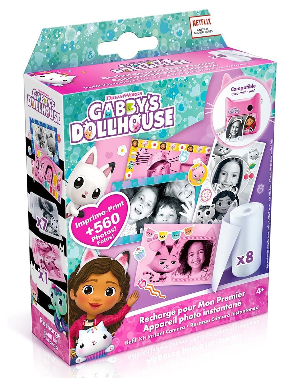 Kit de recarga para cámara instantánea de Gabby's Dollhouse 2