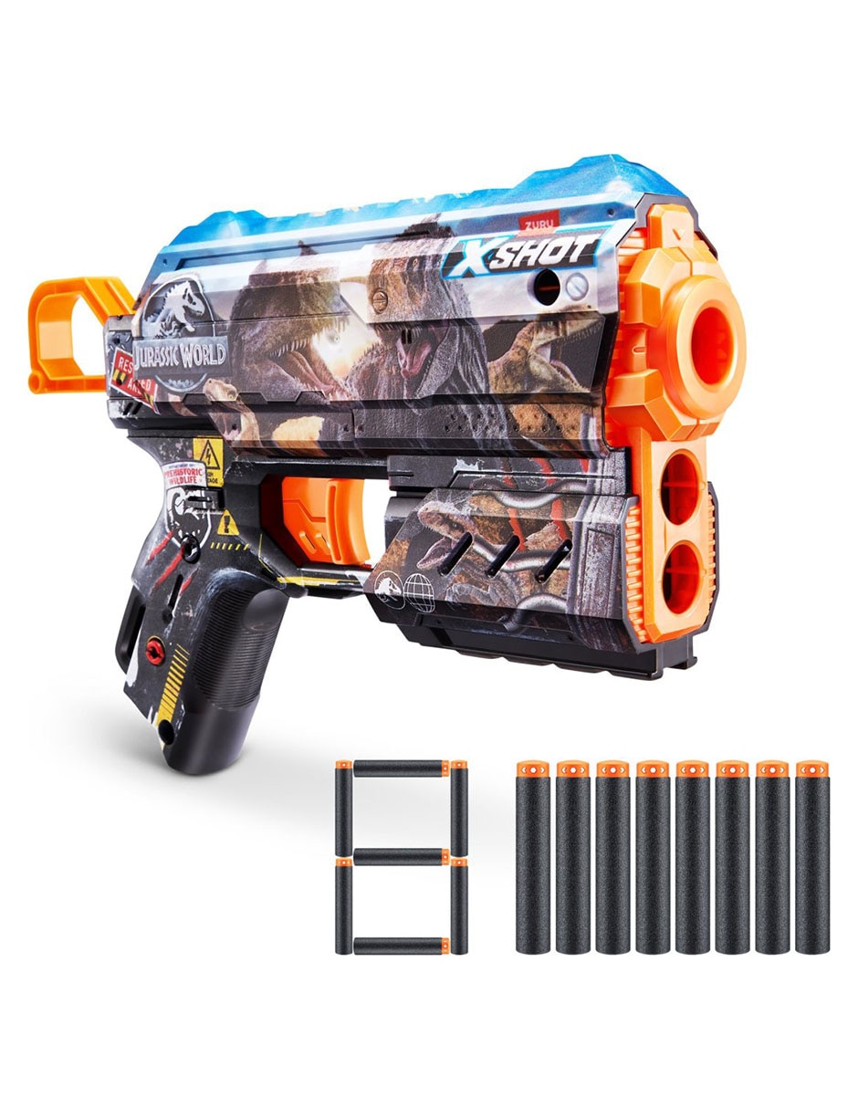 Lanzadardos X-Shot Skins Flux Jurassic World