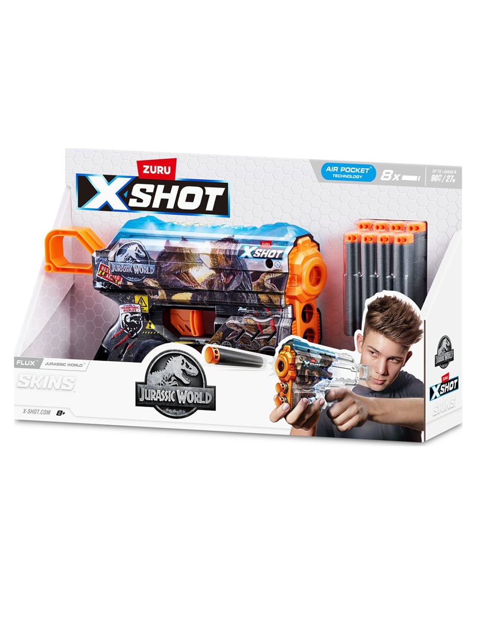 Lanzadardos X-Shot Skins Flux Jurassic World 2