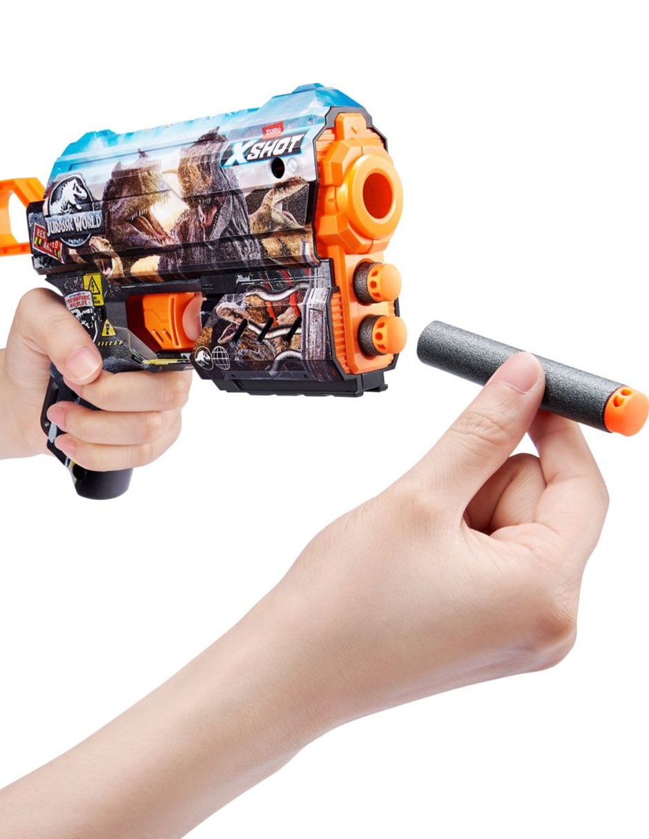 Lanzadardos X-Shot Skins Flux Jurassic World 3
