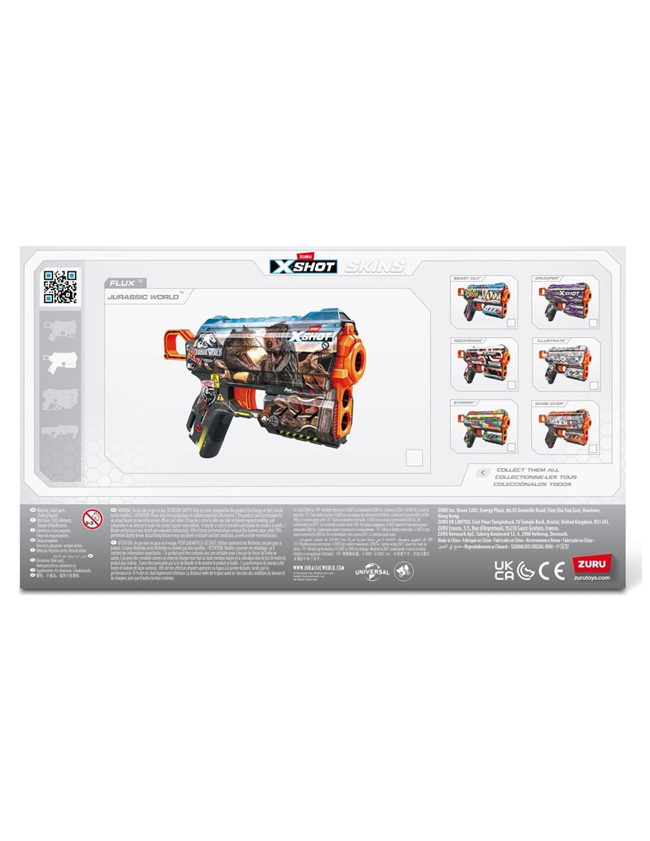 Lanzadardos X-Shot Skins Flux Jurassic World 6