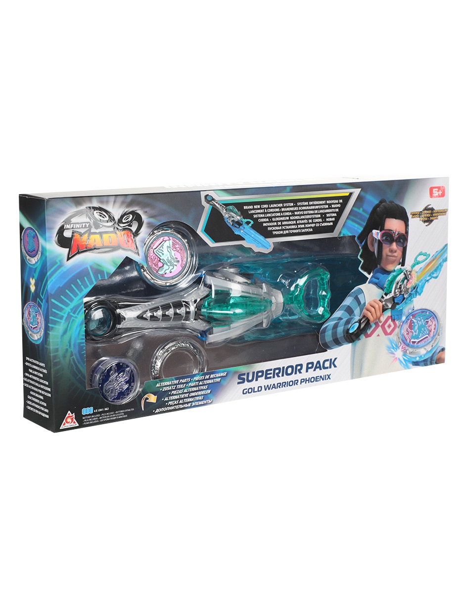 Set trompos d/batalla Infinity Nado con moviemiento 2