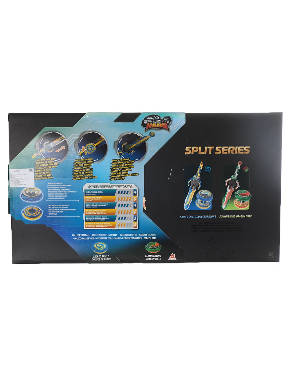 Set trompos d/batalla Infinity Nado con luz 4