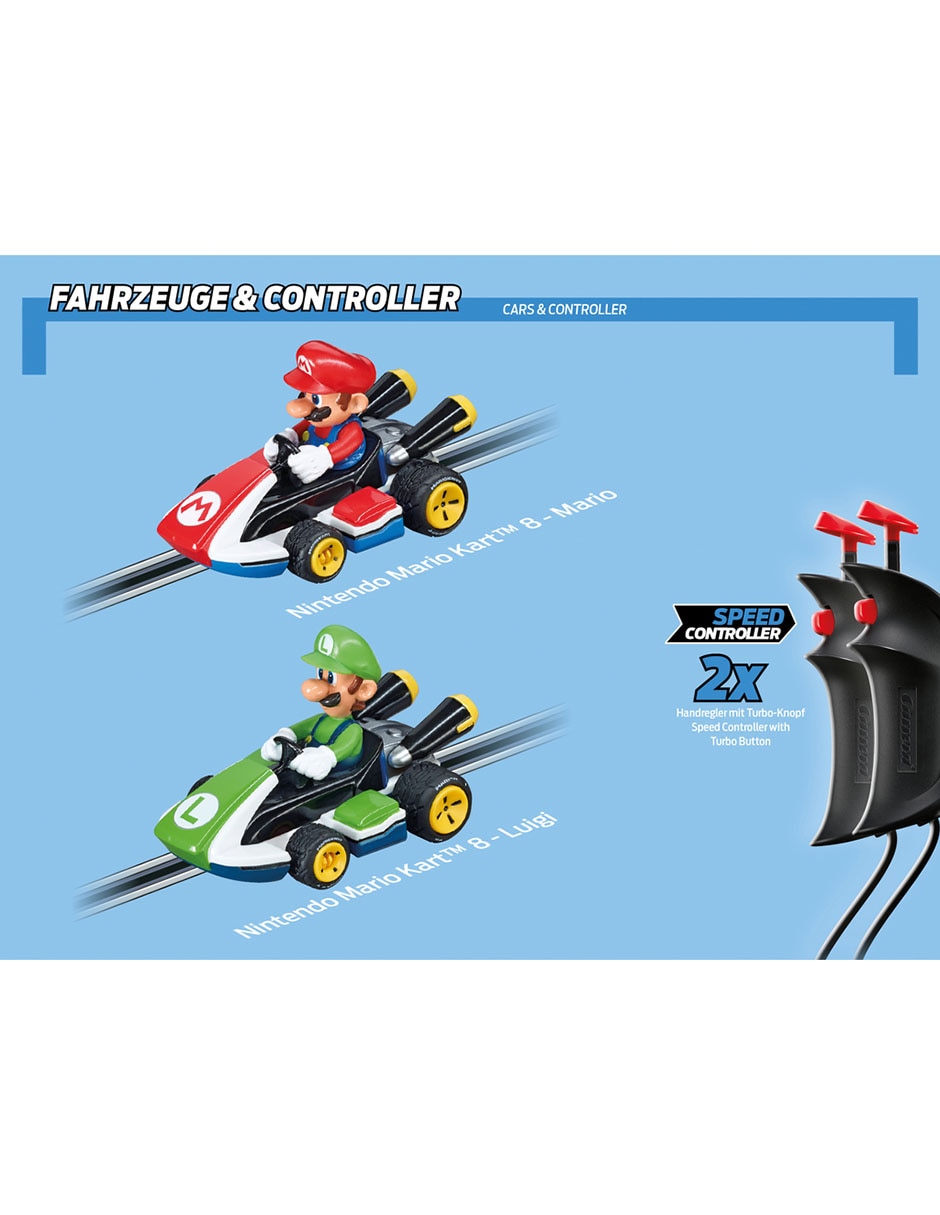 Set pista y automóviles carrera go!!!|| Mario Kart 8