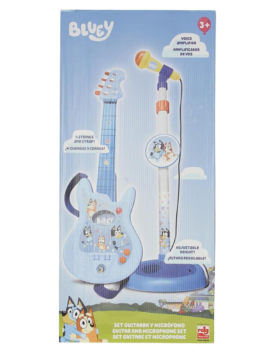 Kit micrófono y guitarra Reig Bluey Toys 