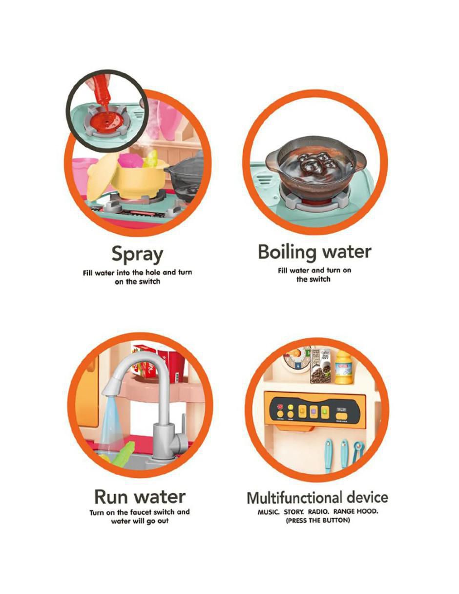 Cocina de juguete con luz y sonido 2