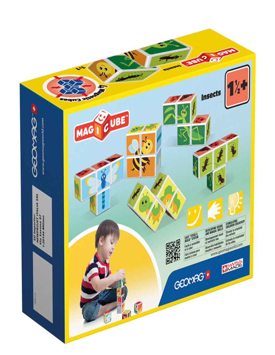 ND Magicube Cubos Magnéticos con tarjetas de animales 121