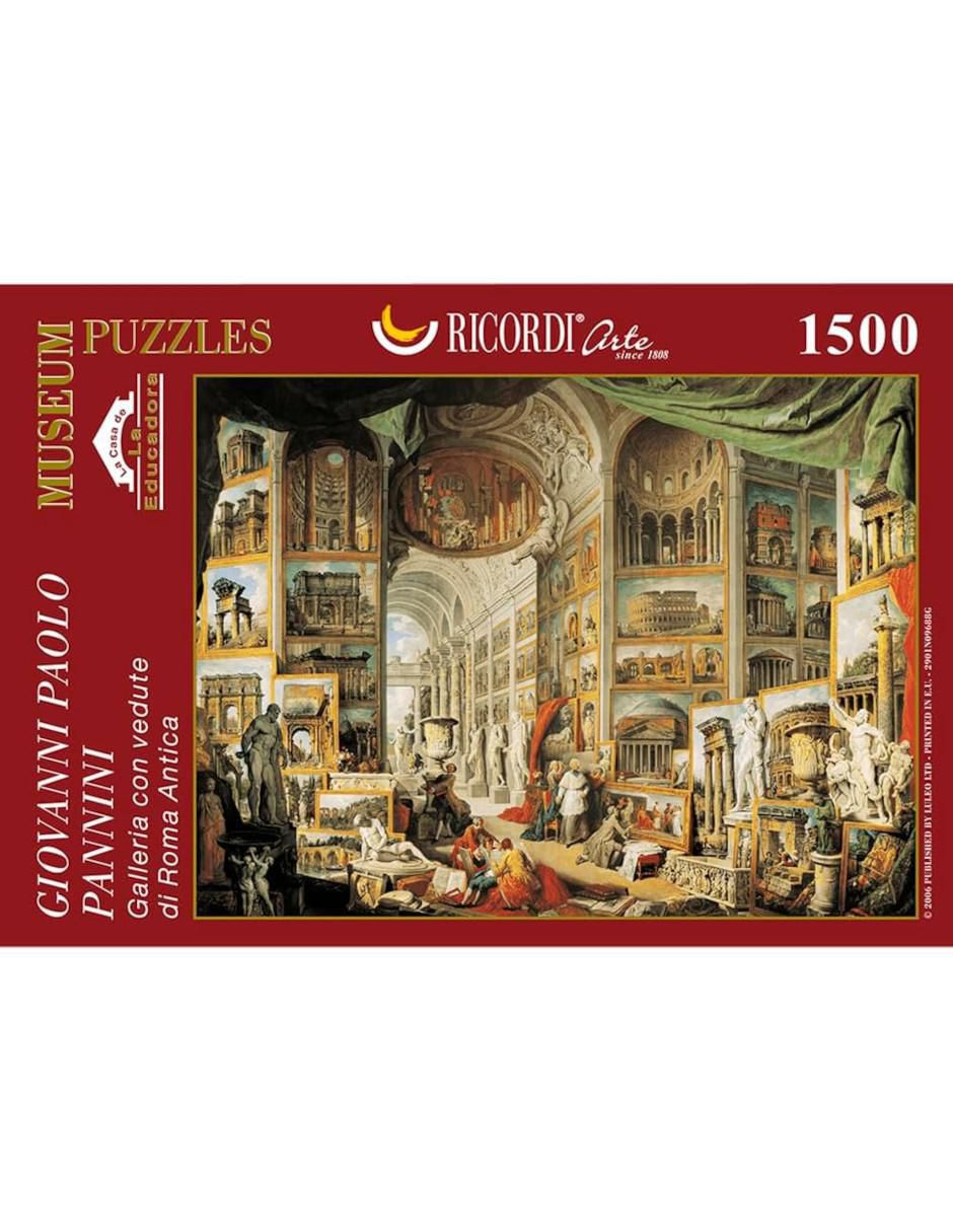 Rompecabezas Giovanni Paolo Pannini: Galería Antigua 1500 piezas Rompecabezas Giovanni Paolo Pannini: Galería Antigua 1500 piezas