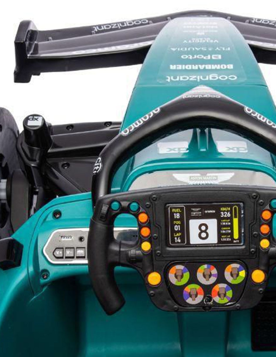 Automóvil montable Aston Martin Racing Team Formula 1 AMR23 de batería 7