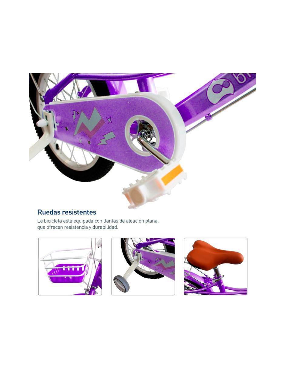Bicicleta infantil rodada 16 para niña 3