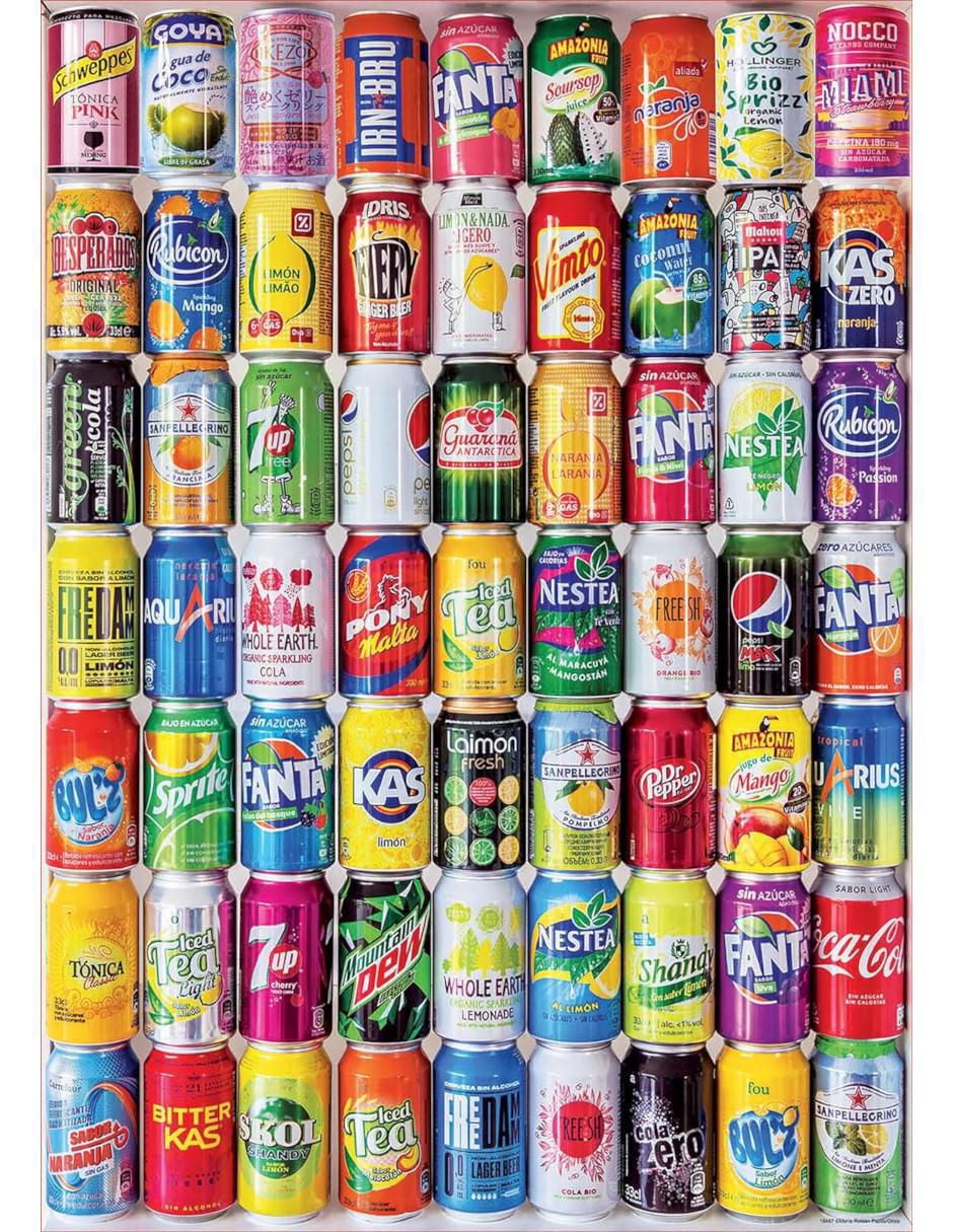 Rompecabezas Latas de Refrescosd 500 piezas 2