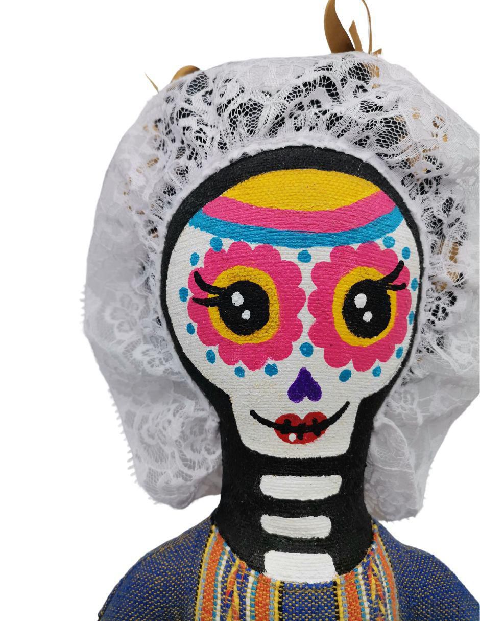 Peluche de Catrina Hecho a mano de 33 cm 4