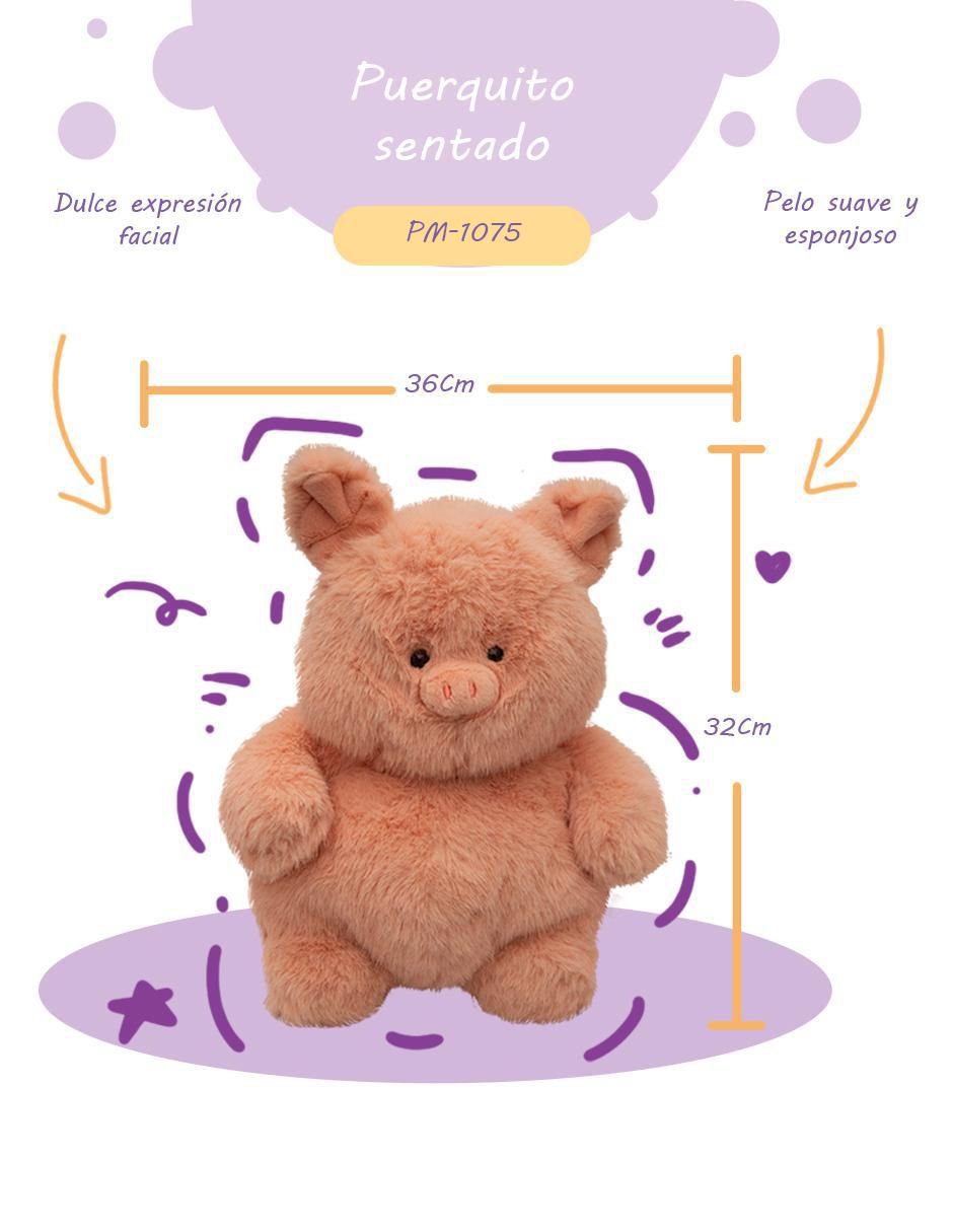 Peluche de Cerdo de 32 cm 4