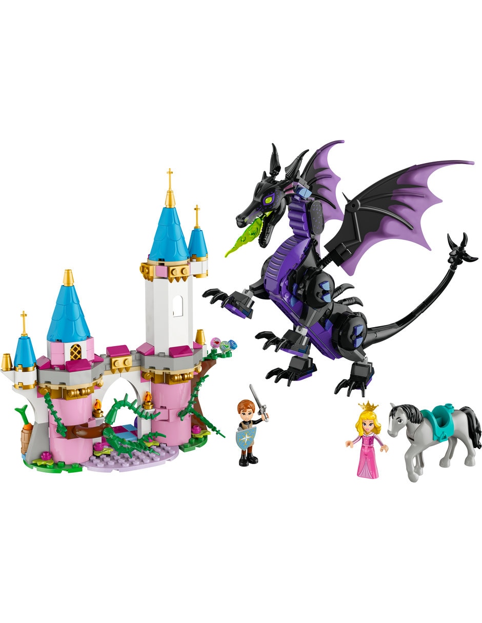 Maleficent's Dragon Form and Aurora's Castle 43240 2