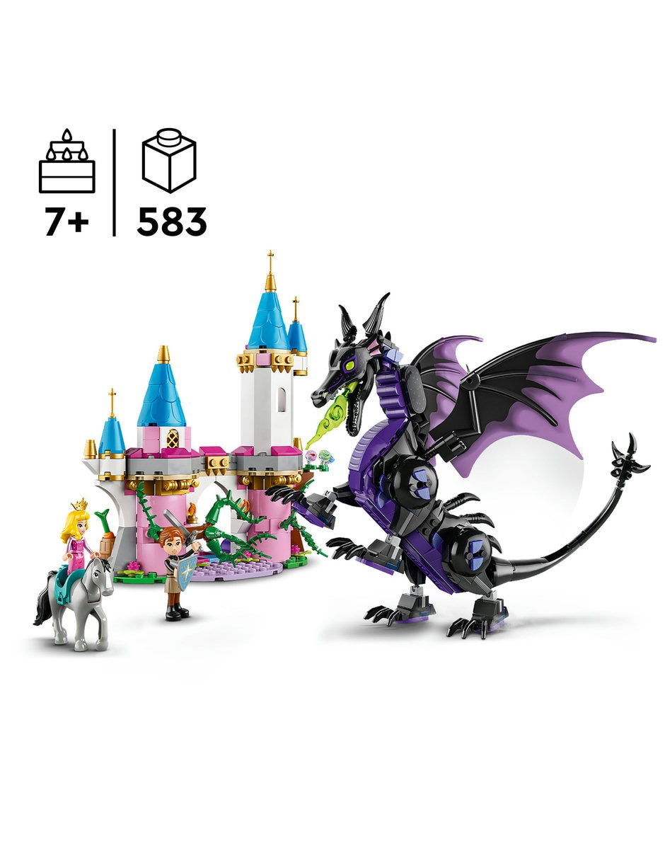 Maleficent's Dragon Form and Aurora's Castle 43240 5
