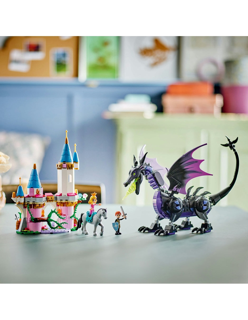 Maleficent's Dragon Form and Aurora's Castle 43240 7
