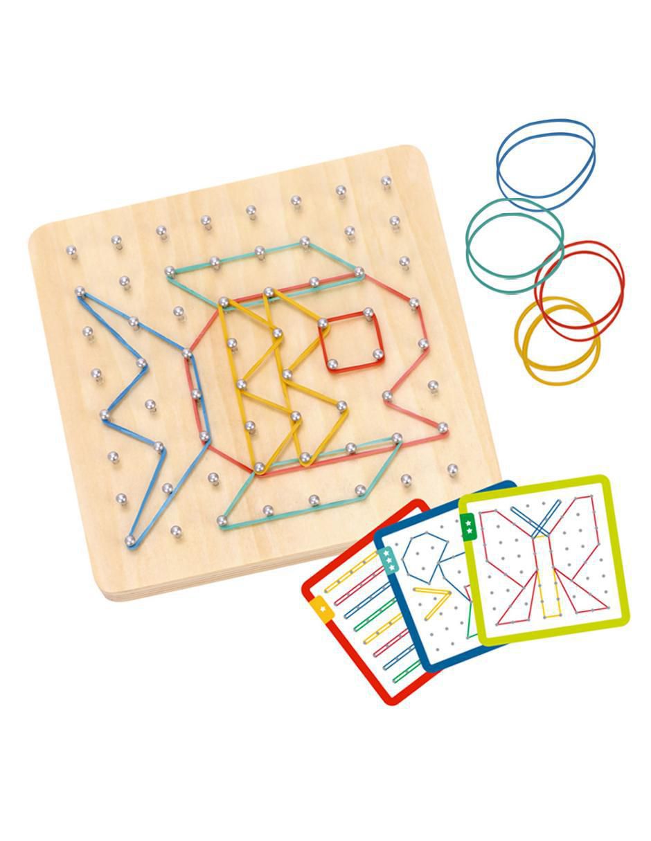 Geoplano De Madera juego didáctico infantil unisex