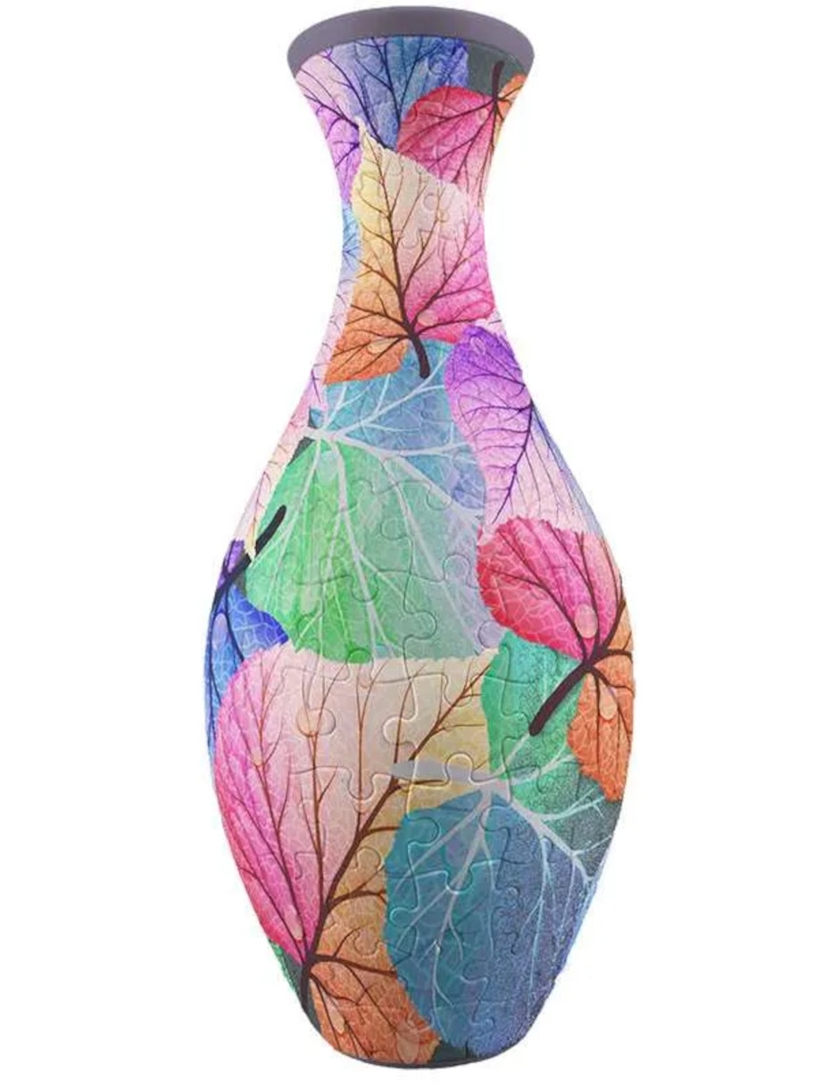 Rompecabezas Jarrón Hojas de Colores 160 piezas
