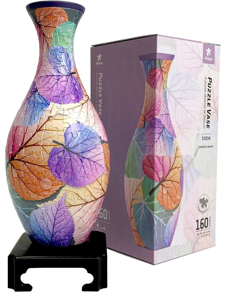 Rompecabezas Jarrón Hojas de Colores 160 piezas 3