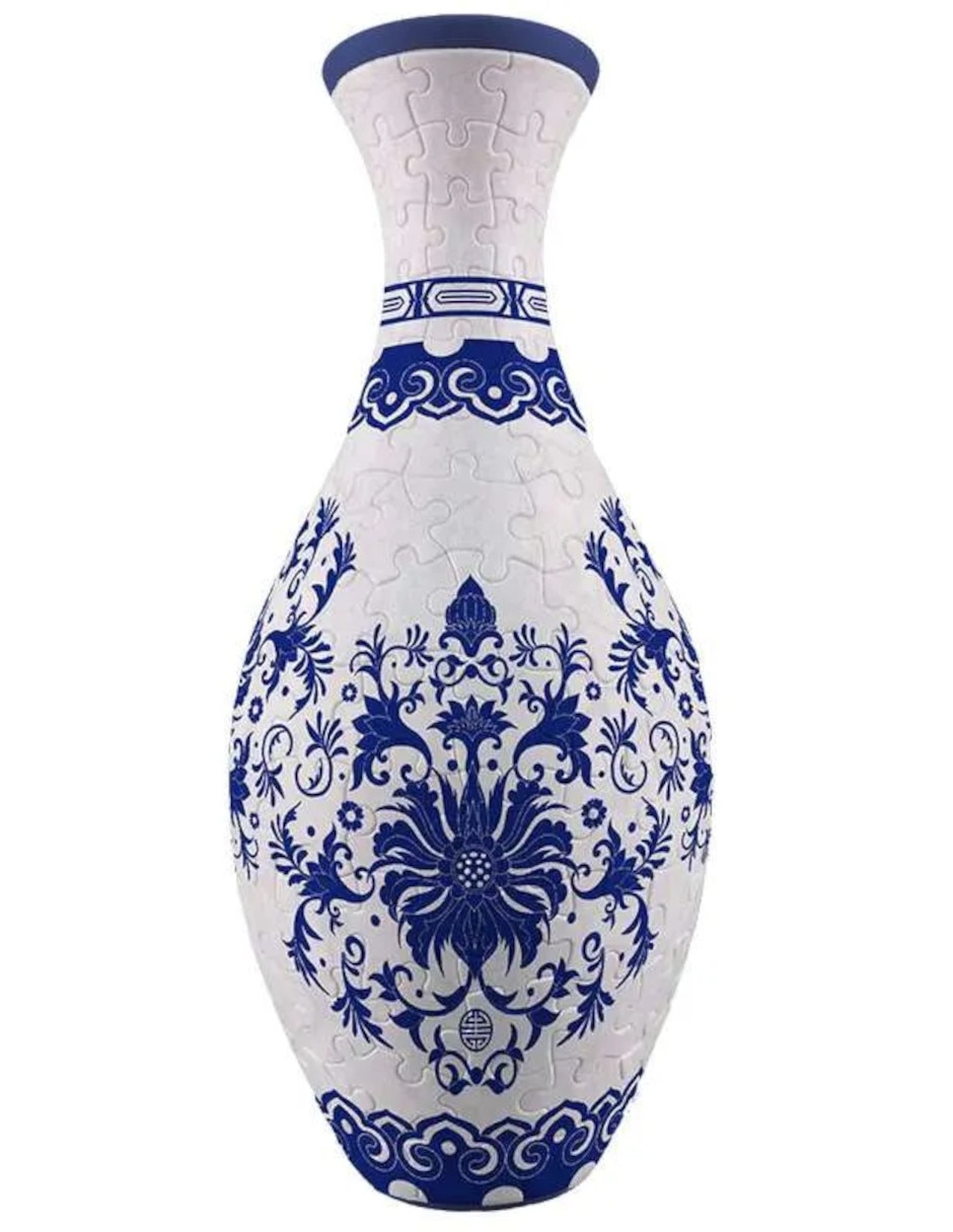 Rompecabezas Jarrón Flores Azules 160 piezas