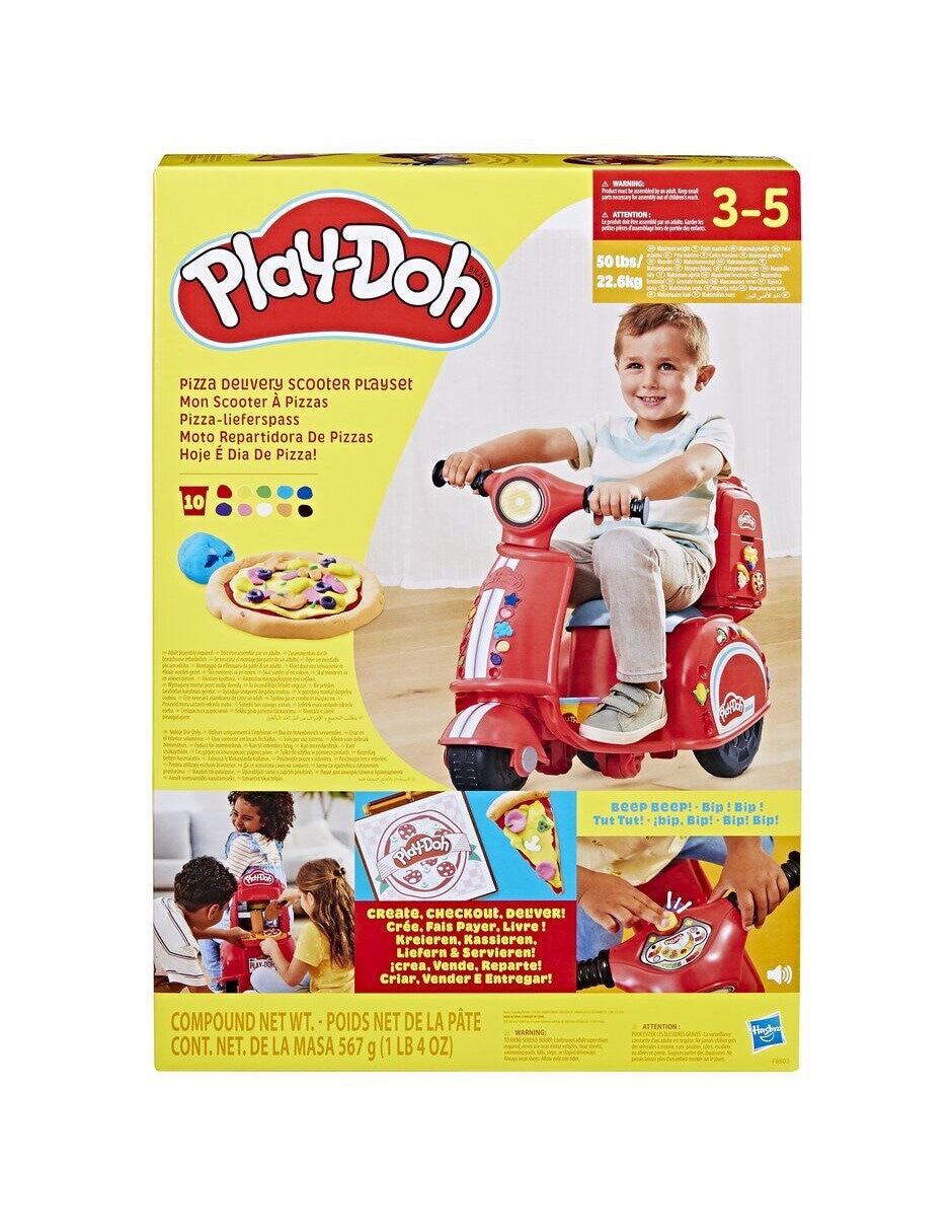Scooter repartidora de pizza Play-Doh 5
