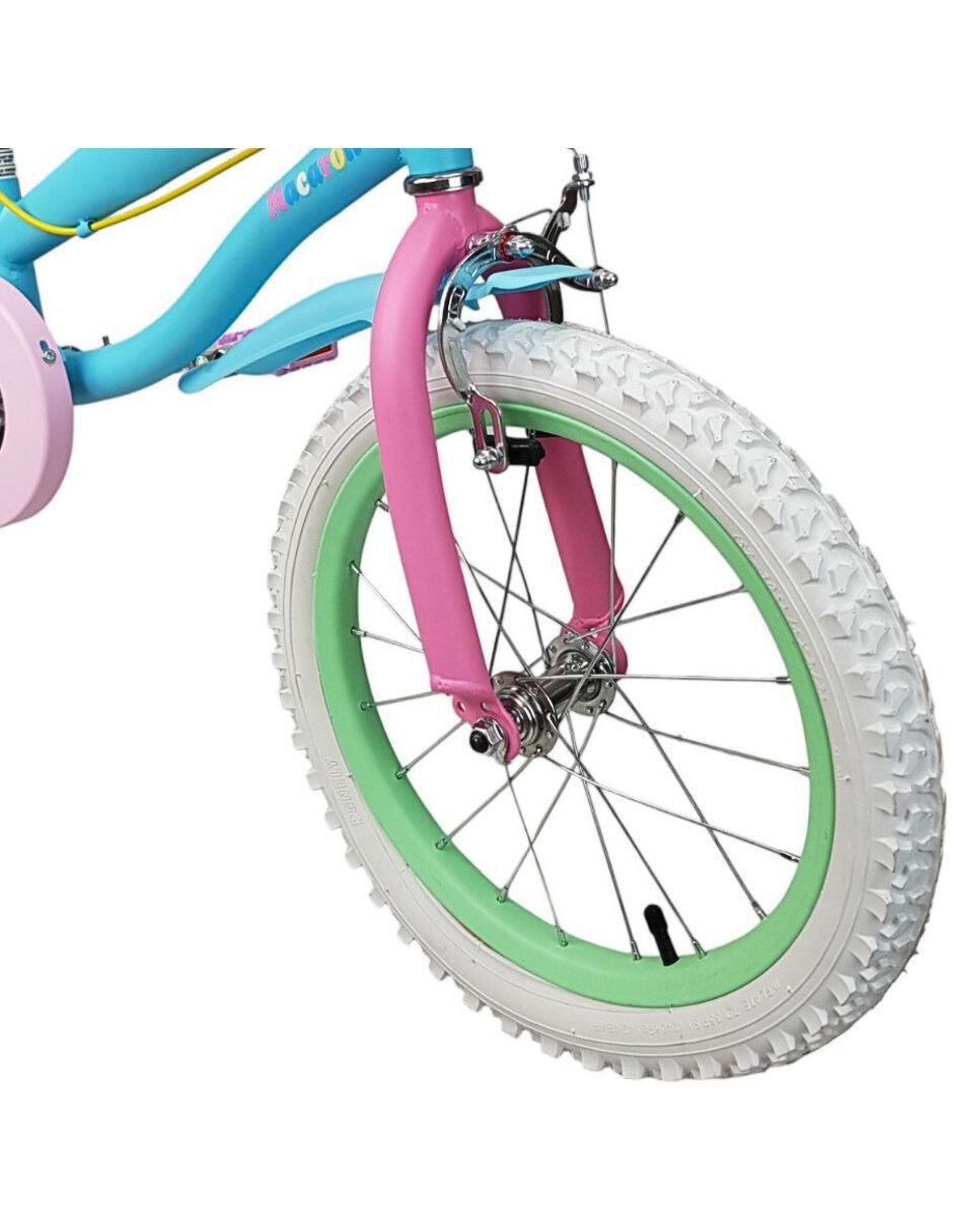 Bicicleta infantil rodada 16 Macaron para niña 6