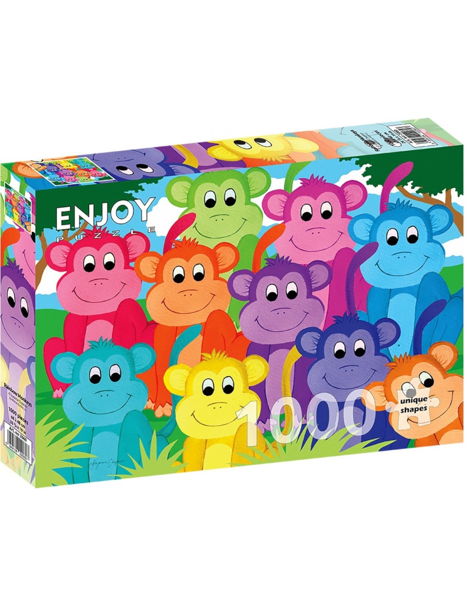 Rompecabezas Monos Arcoíris 1000 piezas Rompecabezas Monos Arcoíris 1000 piezas