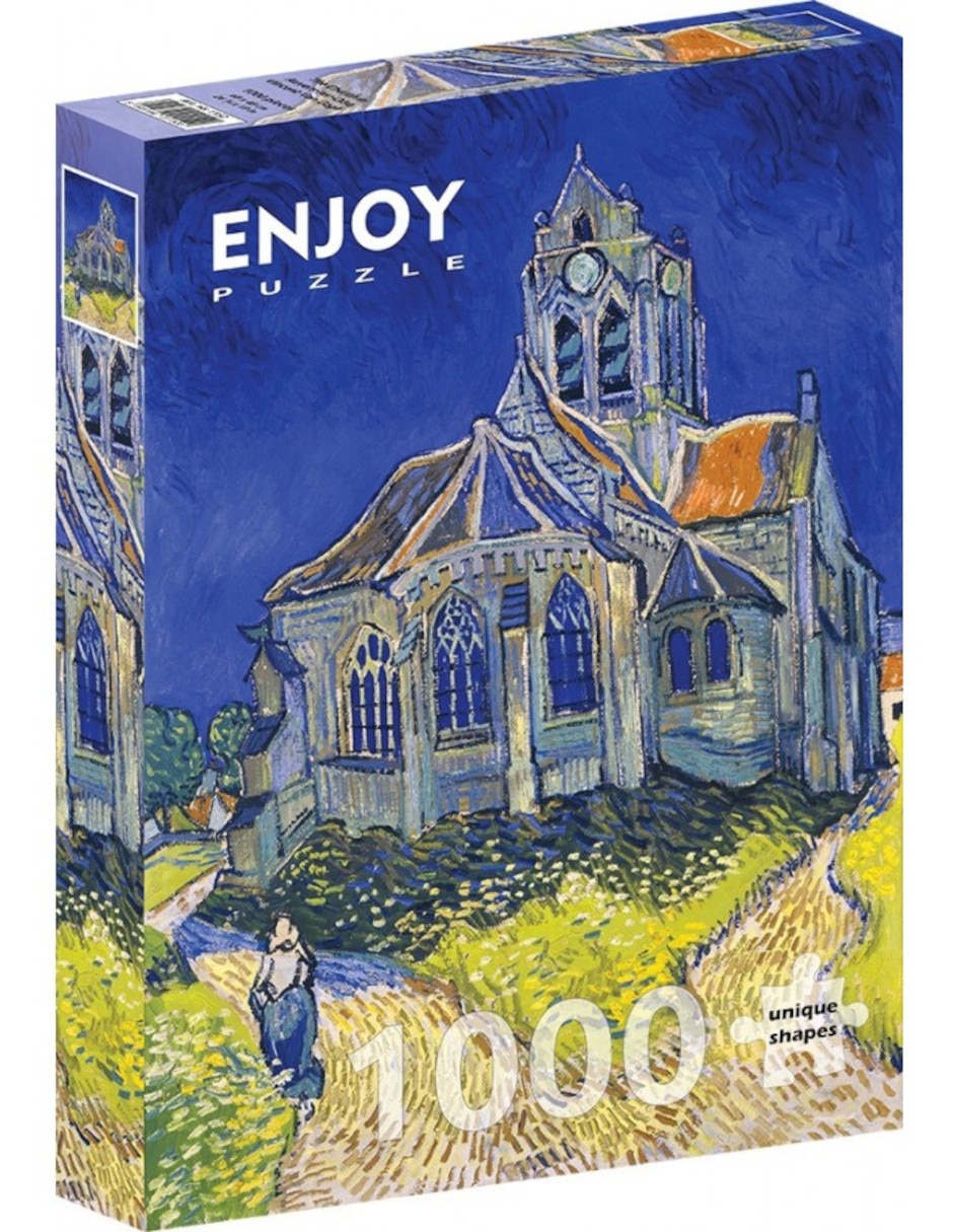 Rompecabezas Van Gogh: La Iglesia de Auvers Sur Oise 1000 piezas Rompecabezas Van Gogh: La Iglesia de Auvers Sur Oise 1000 piezas